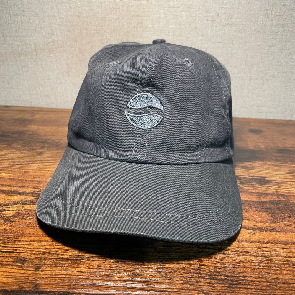 Vintage Pepsi Globe Logo Dad Hat Faded Black Cotton Adjustable Baseball Cap